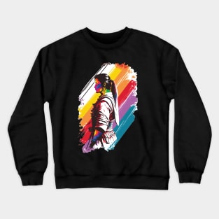 Rainbow Karate Fighter - Martial Arts Pride Crewneck Sweatshirt